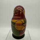 Vintage Handpainted Russian Wooden Matryoshka Stacking Nesting Dolls Set Of 7