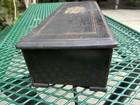 Antique Wooden Cylinder Swiss Music Box  For Parts Or Repair 