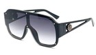 Vintage Retro Oversized Xl Women Sunglasses Square  Fashion Designer Large Flat