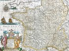 1639 Henricus Hondius Antique Map Of France