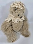 Vintage Fully Jointed Mohair Teddy Bear Blonde Tan Long Hair Curly  12  