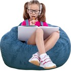 Cozy Faux Fur Bean Bag Chair For Kids   Teens  2 5ft Memory Foam Fluffy Sofa