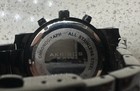 Akribos Xxiv Mens Genuine Diamonds Black Stainless Steel Watch Day Date Mop Dial