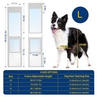 Naizea Dog Door For Sliding Glass Doors Adjustable Height 68 9 To 92 5  Xs s m l