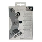 Loop Earplugs Silver With Black Tips - Includes Foam And Silicone Tips In S m l