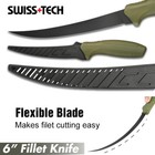 6  Fishing Fillet Knife For Filleting   Boning With Floating Foam Handle  sheath