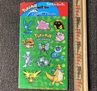Vtg 2 Pkg Pokemon Stickers New 4 Total Sheets Stickety-doo-da Nintendo Pok  mon