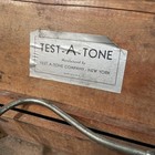 Antique Medical Scientific Test-a-tone Tuning Fork Stethoscope In Wood Case Ny