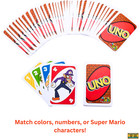 Free Ship New Uno Super Mario Edition Card Game Mattel Nintendo Family Party Fun