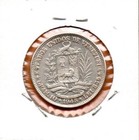 Venezuela Coin  2 Bolivares De 1945  Silver  835  10 Gr   27mm  low Shipping 