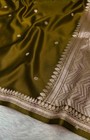 Banarasi Mashru Katan Silk Saree Woven Zari  Party Wear Wedding  Festive Saree