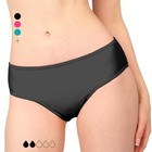 Period Swimwear - Menstrual Leakproof Bikini Bottoms - Mid X-small Black