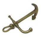 Vtg Antique Brass Boat Anchor Desk Paperweight Nautical Ships Maritime 10 1 2 