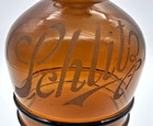 Antique Rare 1900 s Schlitz Beer Etched Bottle growler With Ceramic Stopper