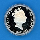 1993 Silver Australia  20 Dollars 1996 Olympics 33 63g Proof Coin Acrylic Case