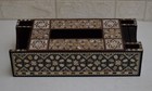 Handmade Wood Tissue Box With Coasters Set  Napkin Case Holder  Tissue Dispenser