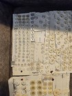 Lot Of Vintage White Buttons On Cards