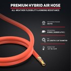 Retractable Air Hose Reel 3 8 In X 65 Ft Hybrid Enclosed Air Hose 300 Psi