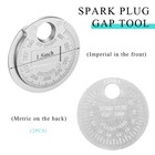 Shmzk 2pcs Spark Plug Measuring Tool  Wire Gauge Gapping Tool 2pcs 