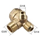 M10 m14 pt3 8 Air Compressor Check Valve 90 Degree male Threaded Brass