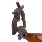 Crossed Guns Bottle Opener Rustic Cast Iron Wall Mount Western Antique Style 