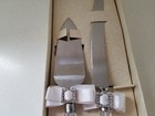 Wedding Cake Knife   Server Set Stainless Steel W acrylic Handles By Jamie Lynn