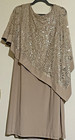 Nwt R m Richards Champagne Embellished Sz 18w Mother Of The Bride Or Groom Dress