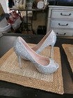 Laureen Lorraine Women s Size 10m Rhinestone High Heel Shoes Evening Glamours