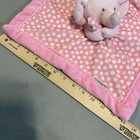 Carters Pink Polka Dot Elephant Lovey Security Blanket Plush Baby Toddler 2016