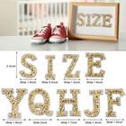37 Pieces Rhinestone Letter Stickers Large Glitter Alphabet Crystal Number Se   