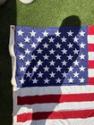 Vintage 1960s Valley Forge 50 Star American Flag Usa 100  Bunting Sewn Stars