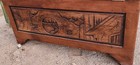 Nautical Carved Wooden Trunk chest