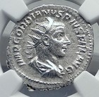 Gordian Iii Authentic Ancient 244ad Rome Silver Roman Coin Felicitas Ngc I81152