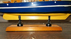 Vintage Wooden Ship Boat Model 13  Long X 13  Tall  estate Find 