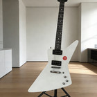 White Explorer Electric Guitar Mahogany Body neck Hh Pickups 22 Frets Tom Bridge