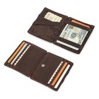 Men Rfid Genuine Leather Magic Wallet Slim Purse 8 Credit Card Holder New