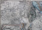 Stielers Hand Atlas  World Map Plate Page No 69 East Africa 1888 Vintage