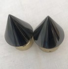 Bannister Caps Rope Stair Rail    Ends Finial    Triangle Grey Onyx Modern Cone