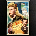 1944 Spanish Playbill Flyer Te Volvere A Ver I ll Be Seeing You Shirley Temple