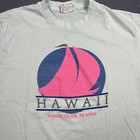 Vintage 1980s Hawaii Pacific Islands Single Stitch Tshirt Large Blue Vtg Travel