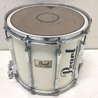 Pearl 14  Competitor Marching Band Snare Drum White
