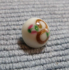 Vintage Antique Glass Diminutive Button   4-way Shank