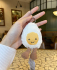 Jellycat Amuseable Happy Boiled Egg Bag Charm Nwt     Cute Plush Keychain Gift