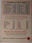 1960 Ed Roebuck Union76 Meet The Dodger Family Booklet 