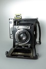 Miniature Graflex Speed Graphic 2x3 Camera W  Kodak Ektar 105mm F4 5 Lens
