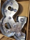 Vintage Lighting Light Up Ampersand   And Metal Marquee 10  Letter Sign Decor