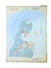 Sazae-san - Original Animation Production Art Hanken Cel Background Douga Layout
