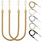 2pcs Curtain Tie Backs Braided Satin Rope Curtain   Voile Tiebacks Holdbacks Usa