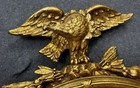 Antique Estate 19th Century Federal Giltwood Convex Eagle Mirror
