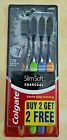 8 Pcs Colgate Slim Soft Charcoal Toothbrush 17x Slimmer Soft Tip Bristles